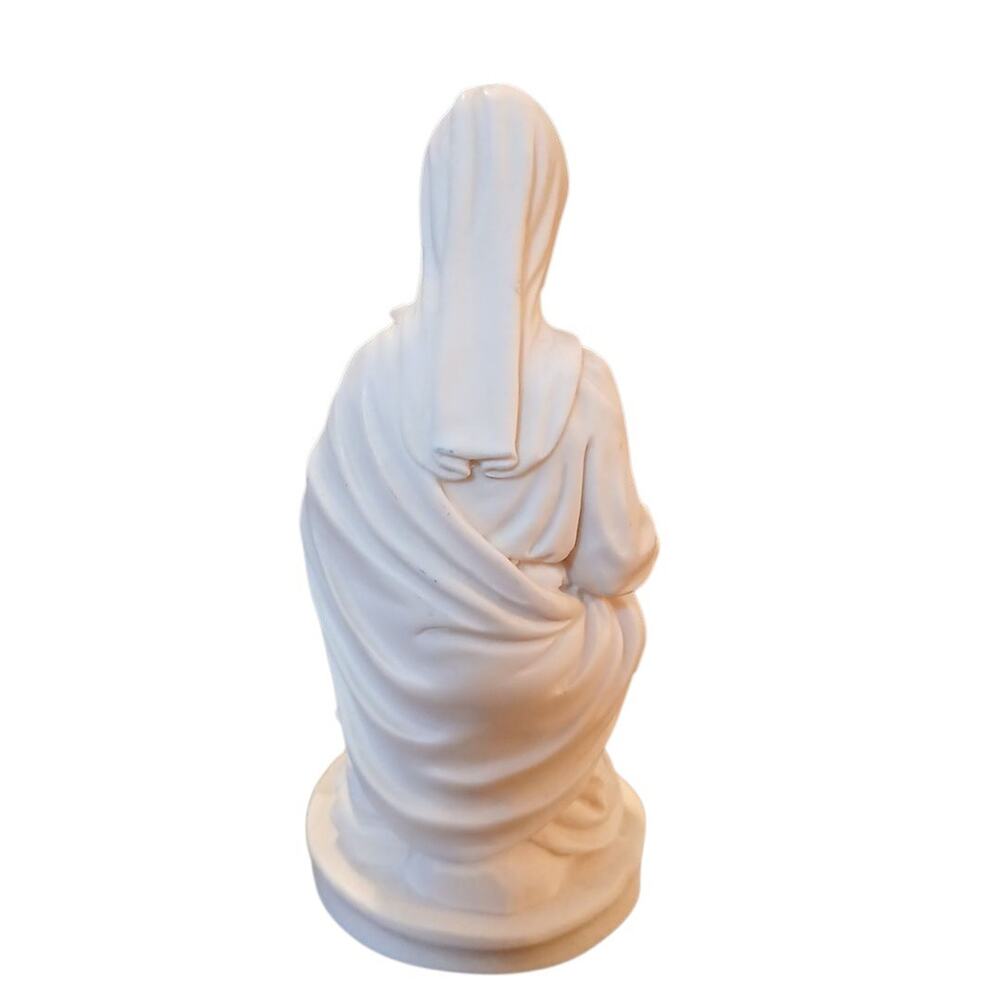 Vtg R.R. Roman Italy Statue of Virgin Mary with Baby Jesus Resin Figurine 6.25”t - Picture 5 of 9